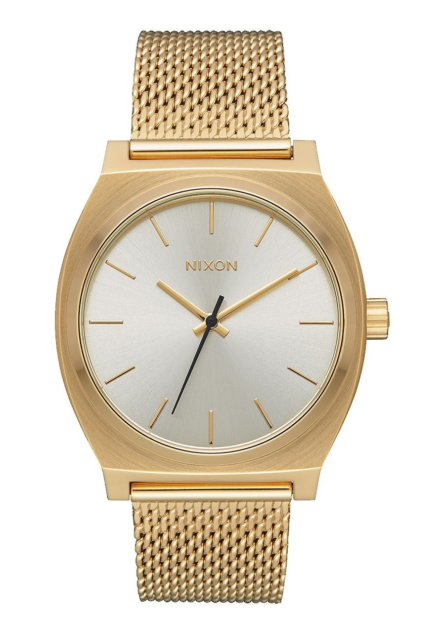 reloj nixon time teller milanese all gold