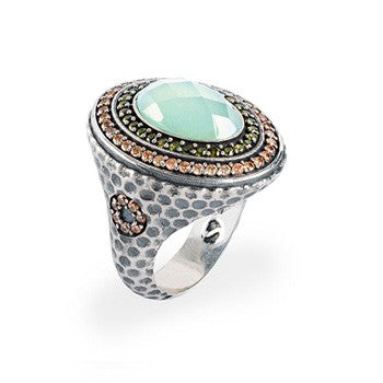 ANILLO SUNFIELD PAVE CALCEDONIA