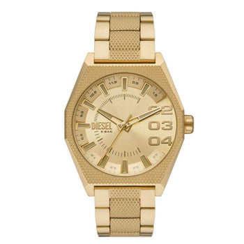 reloj diesel scraper dorado
