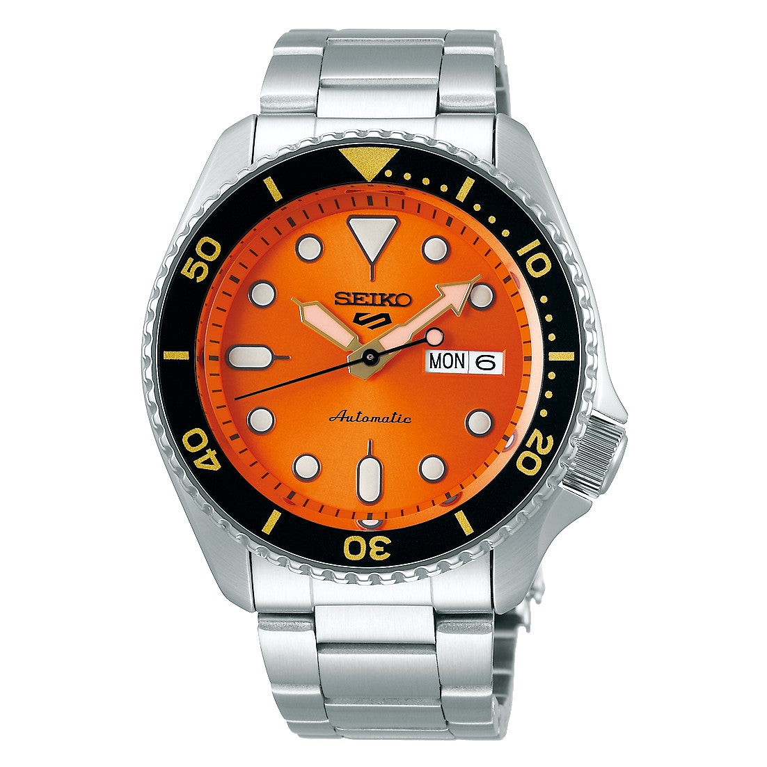 RELOJ SEIKO 5 SPORTS AUTOMATICO SPORTS NARANJA