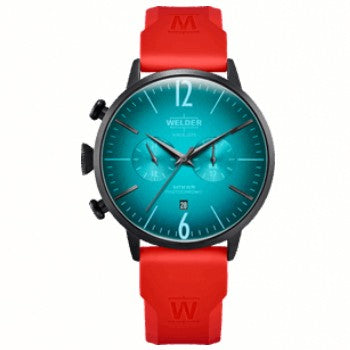 RELOJ WELDER BREEZY CAUCHO ROJO